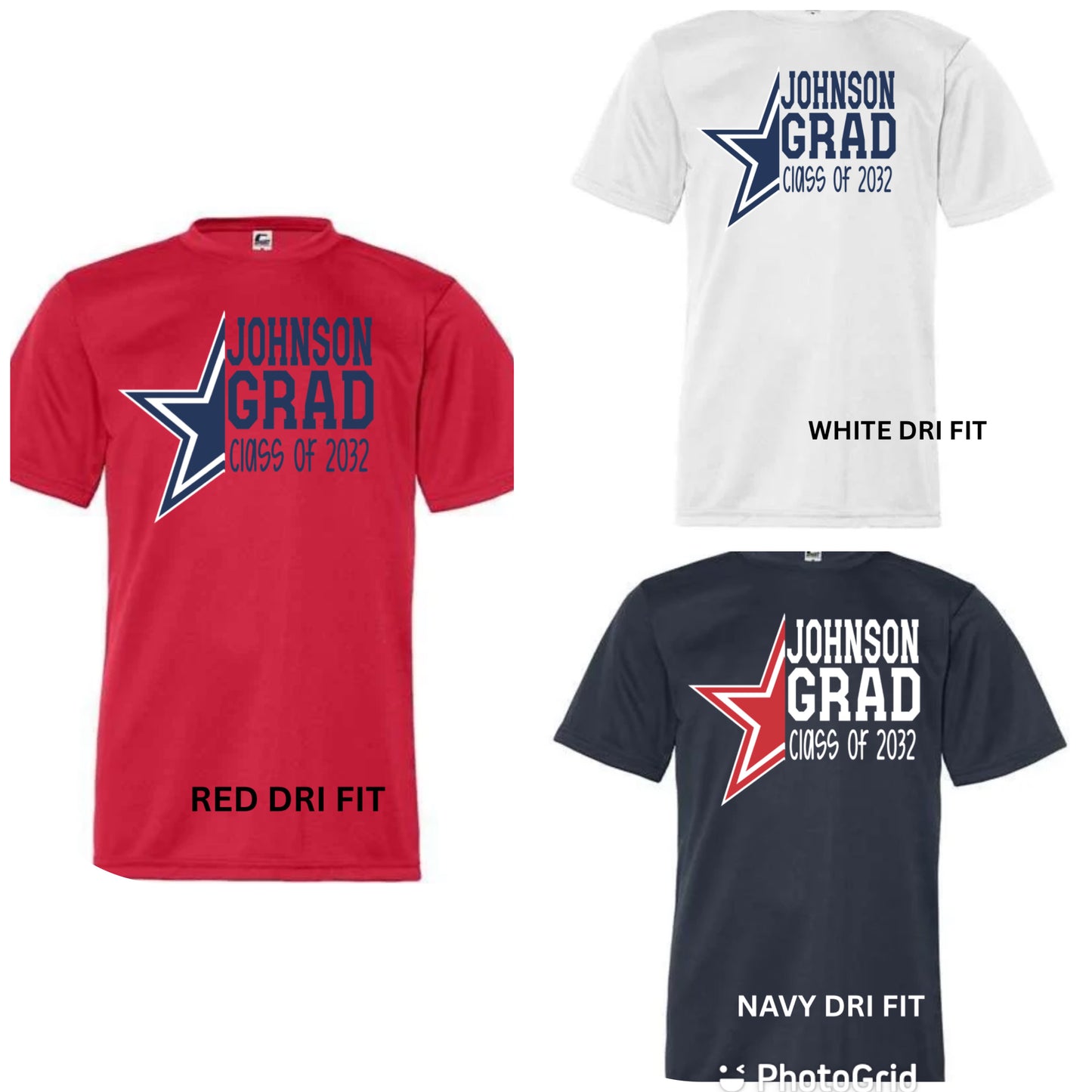 Dri-Fit grad shirts
