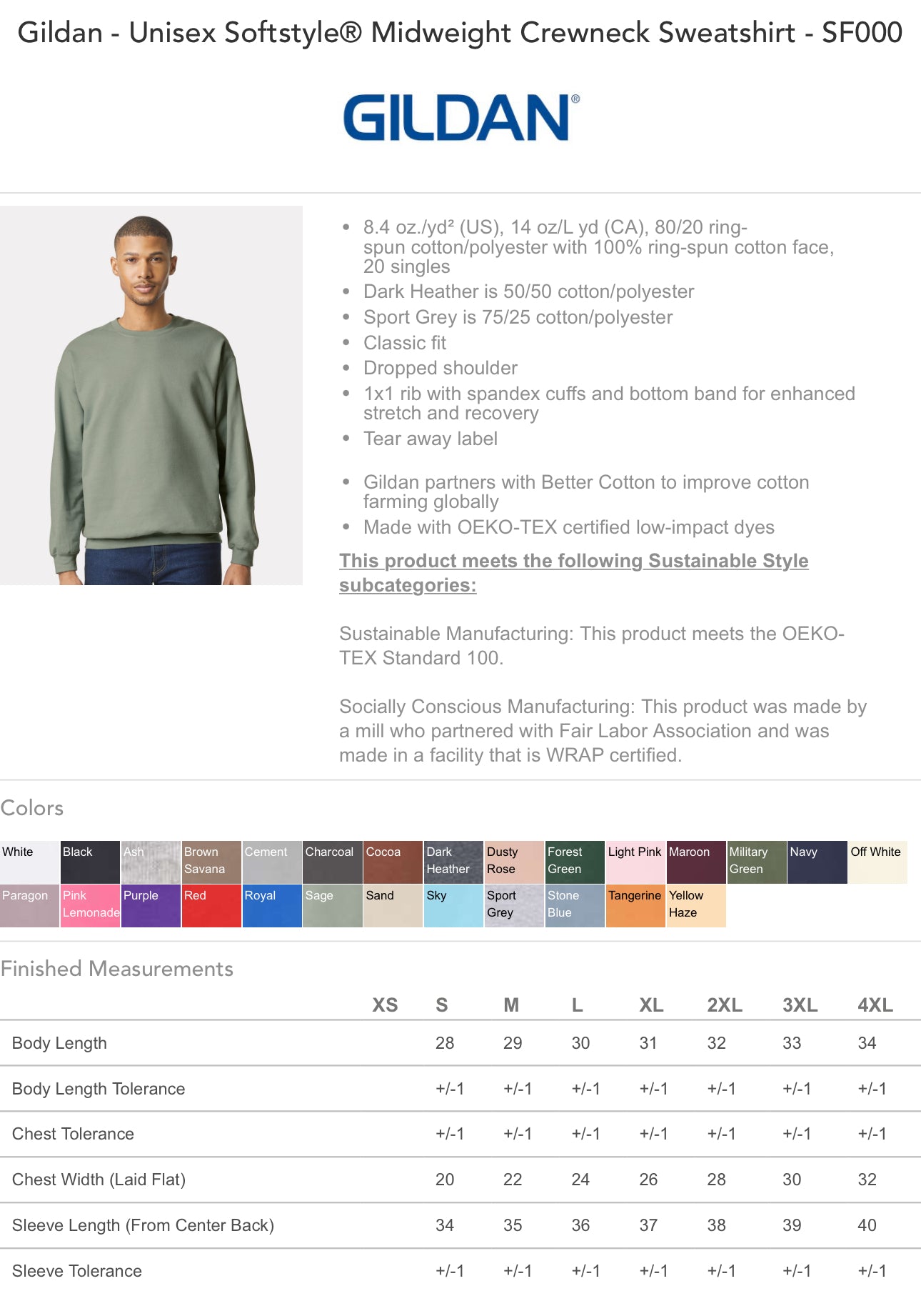 Reeves Ash grey sweatshirt