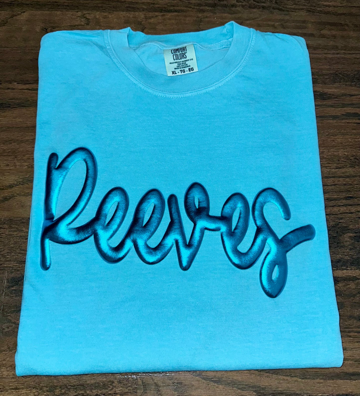 TEAL on TEAL reeves shirt