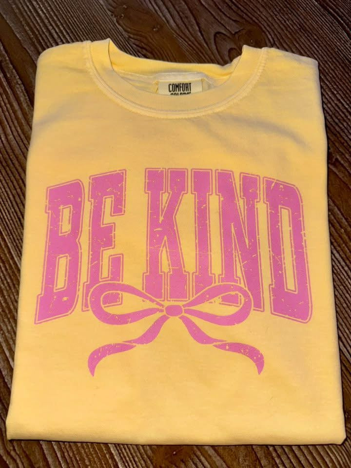 Be Kind pink bow