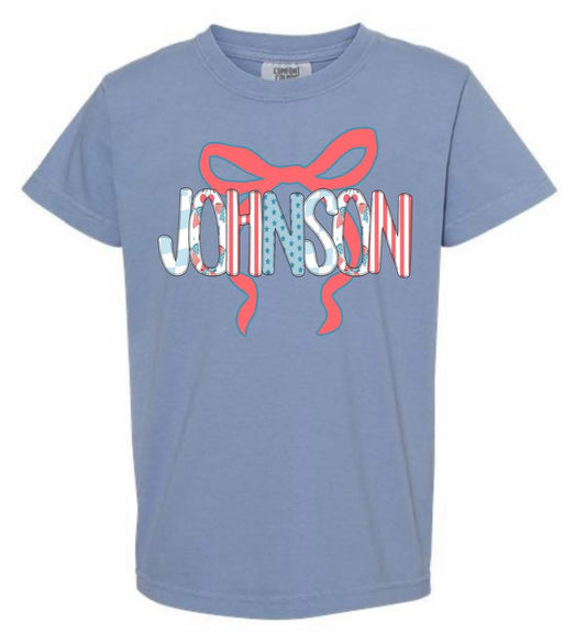 Johnson bow shirt