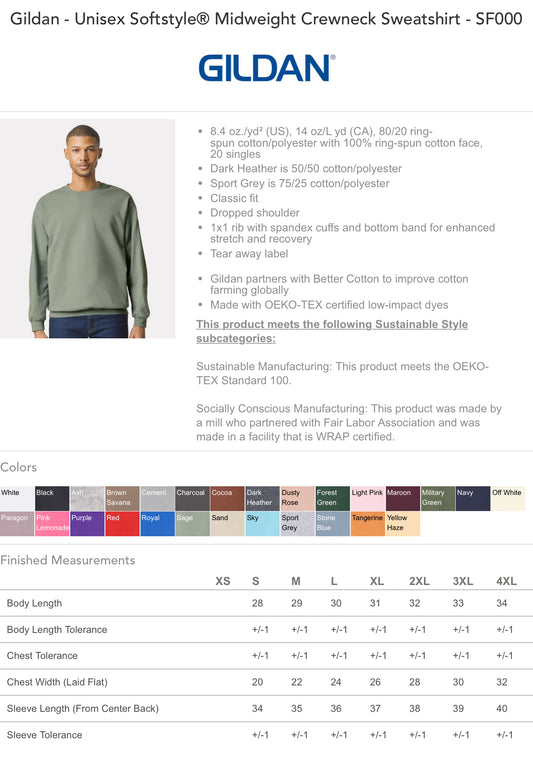 Reeves Ash grey sweatshirt