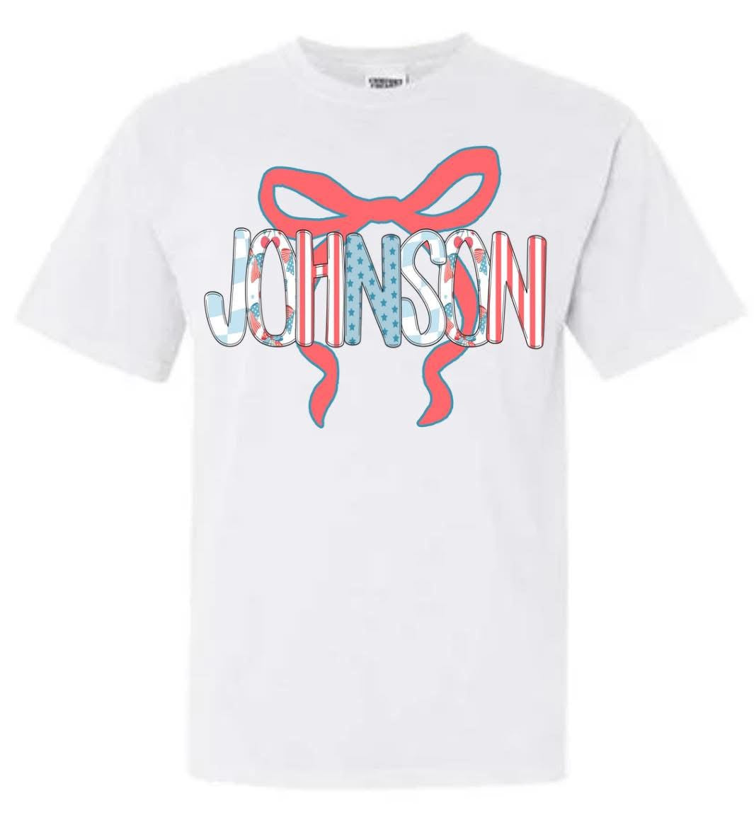 Johnson bow shirt