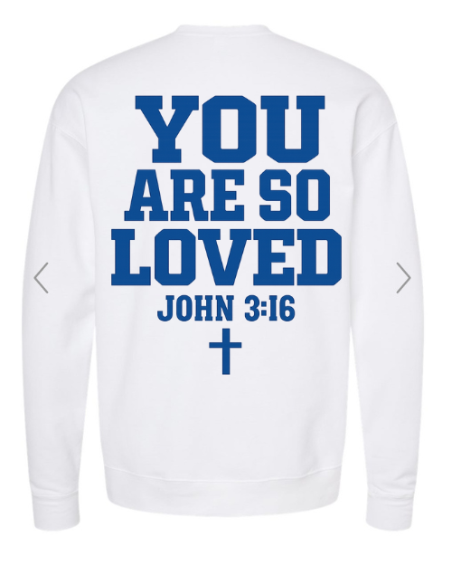 Bold letter white Sweatshirt