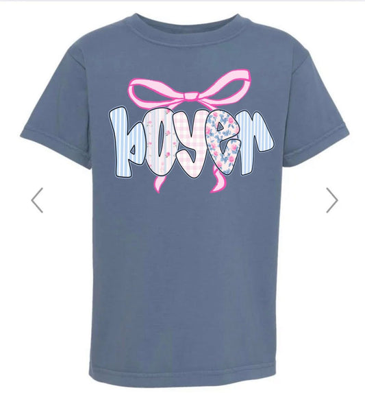 Boyer pink bow